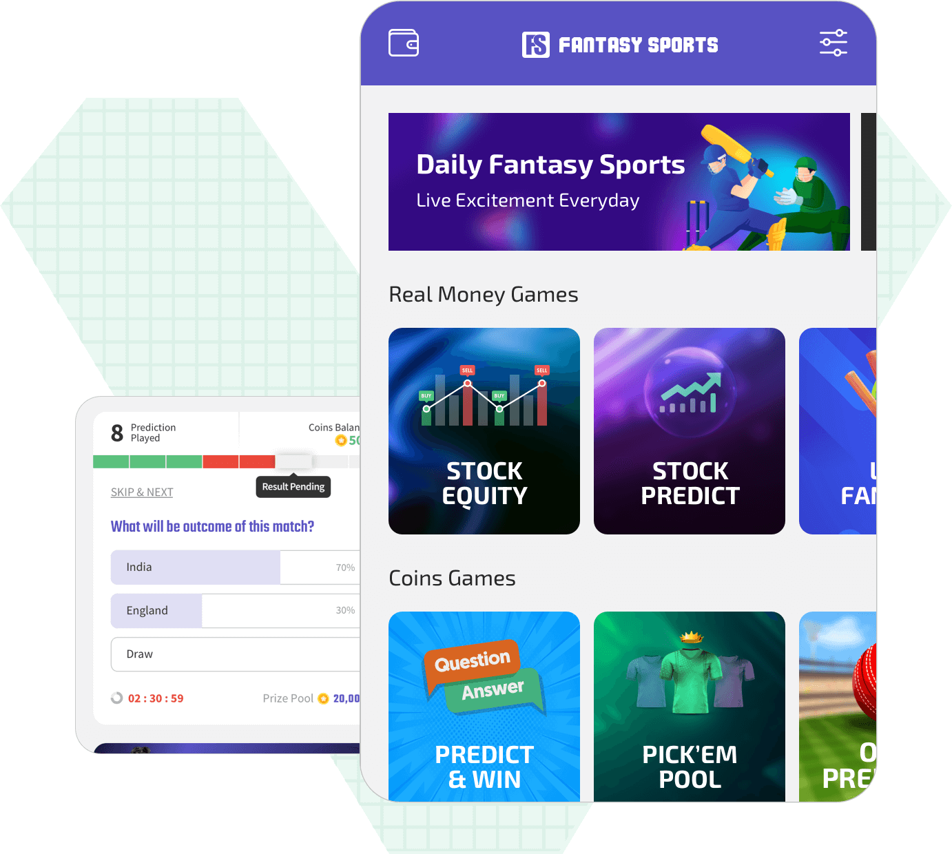 Custom fantasy Sports by Vinfotech