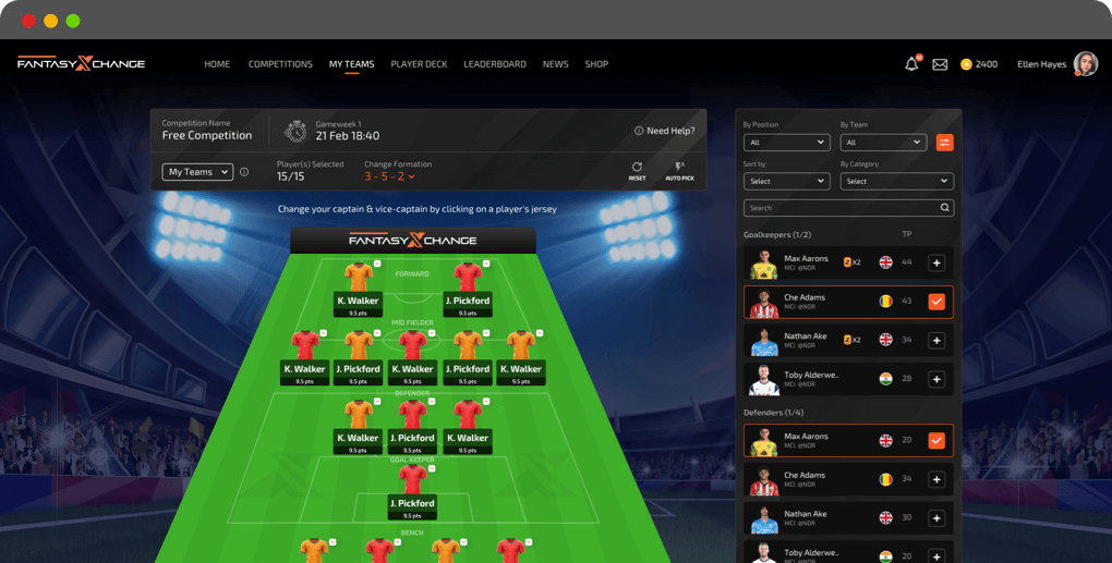  An amazing NFT style Season Long Fantasy with a unique idea to rekindle your interest for the Sport by Vinfotech