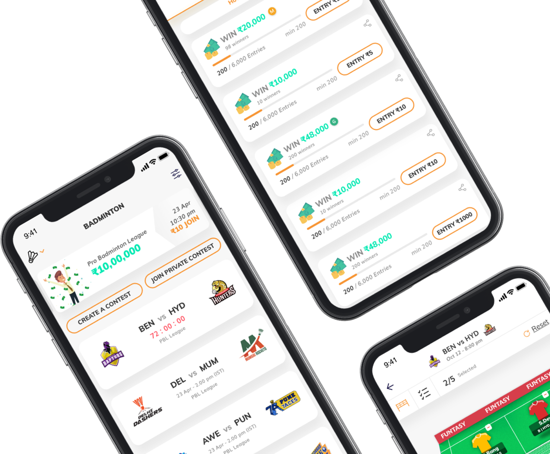 season-long football fantasy web design & mobile application by Vinfotech