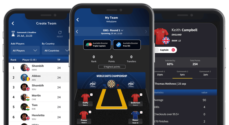 Professional Darts Corporation adopted a unique way to weave their brand’s story and gameplay along with a new edge fan experience for their users