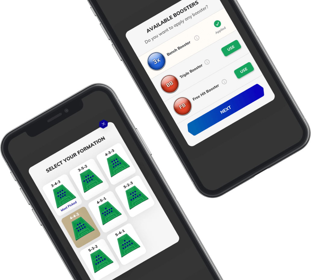 Season-long fantasy football web design with social feature by Vinfotech