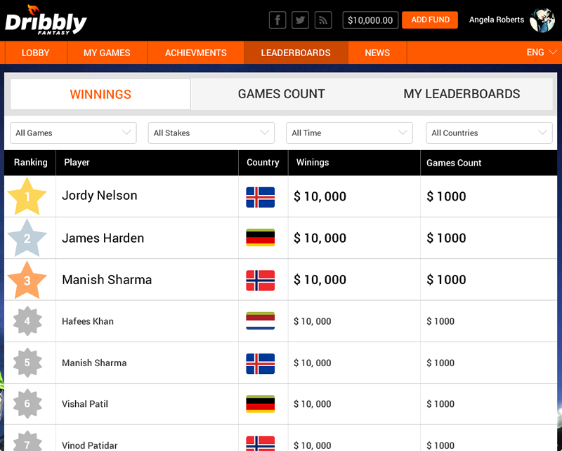 Multilingual daily fantasy sports software for Mexico by Vinfotech