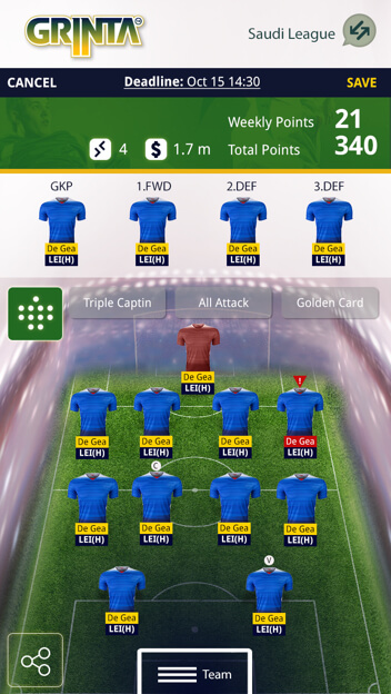 UEFA League Fantasy Football Web design and Development by Vinfotech
