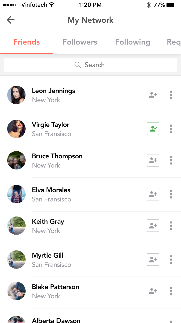 Best Mobile App Design for Photo Social Network