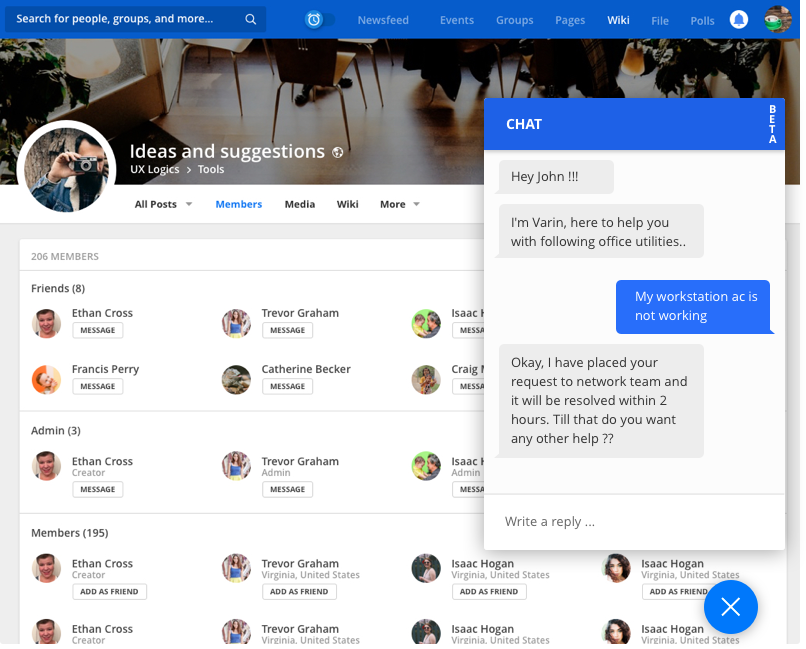 Chatbot as Personal Assistant for Employees by Vinfotech