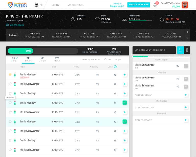 create your own team by vinfotech
