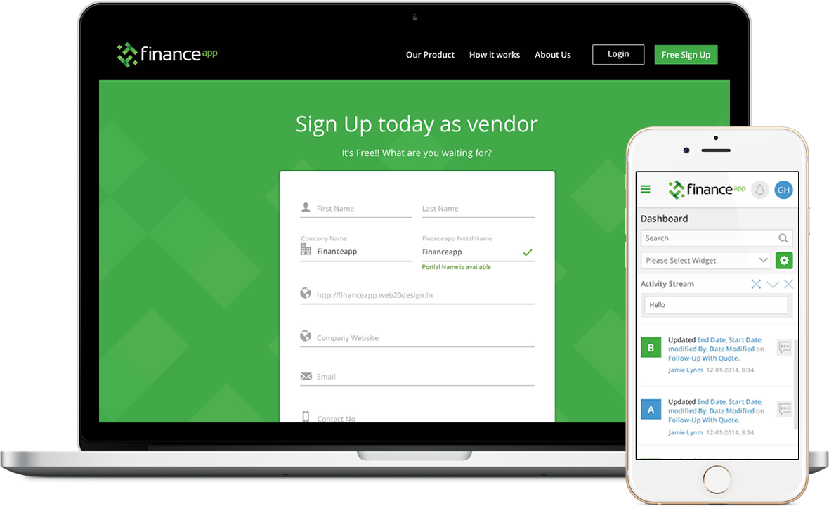 Customized Finance App Design