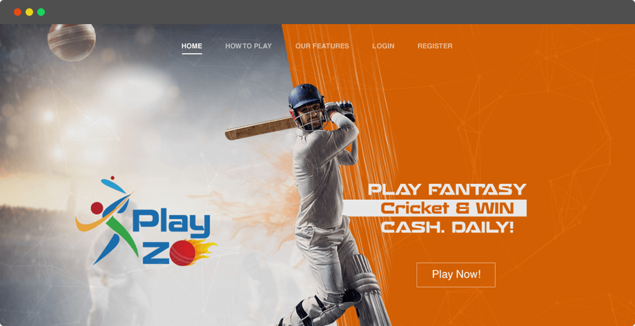Daily Fantasy Cricket League Web Design and App Development for Indian fans by Vinfotech