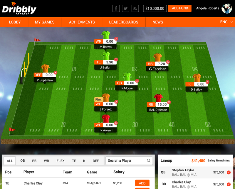 daily fantasy sports website development for Mexico by Vinfotech