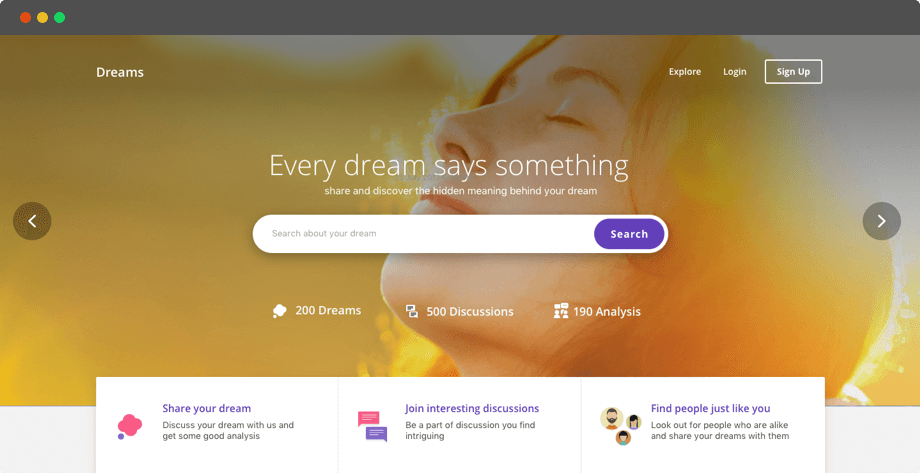 Social Media App for Dream