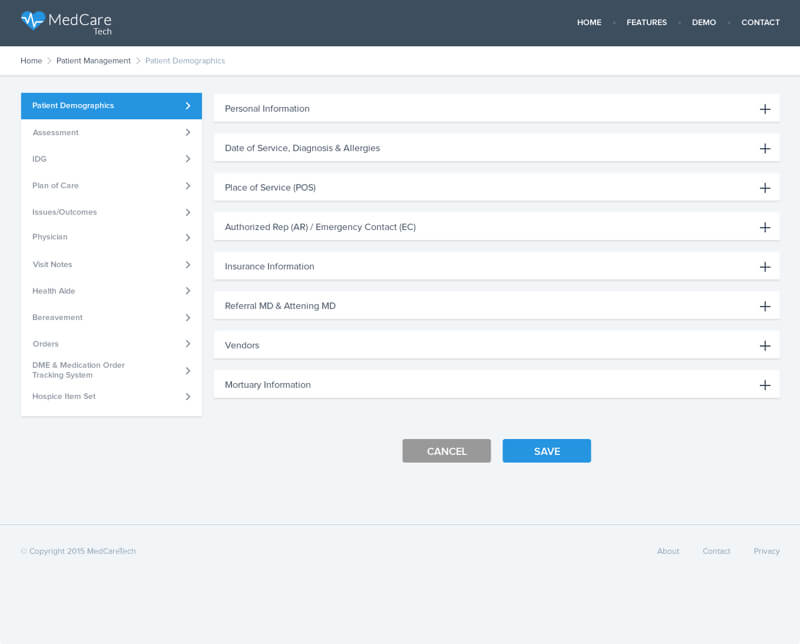 Medcare Tech - EMR for Hospice with Scheduling, Patient Management Capabilities