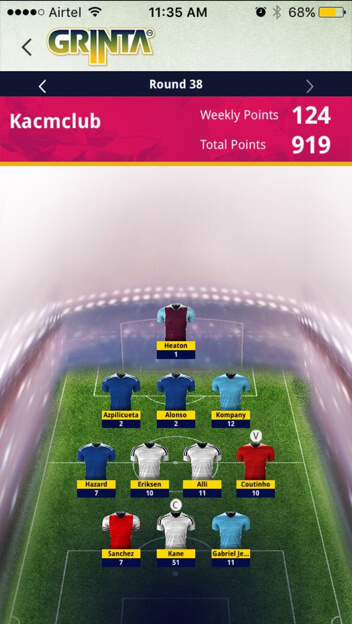 English-premier League Fantasy Football Web design and Development