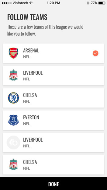 Exclusive Social Network Application for Sports Fans