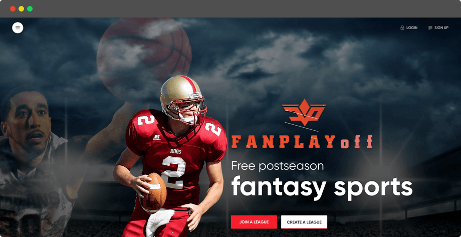 Fanplayoff - Season Long Playoff Fantasy Sports Website Design