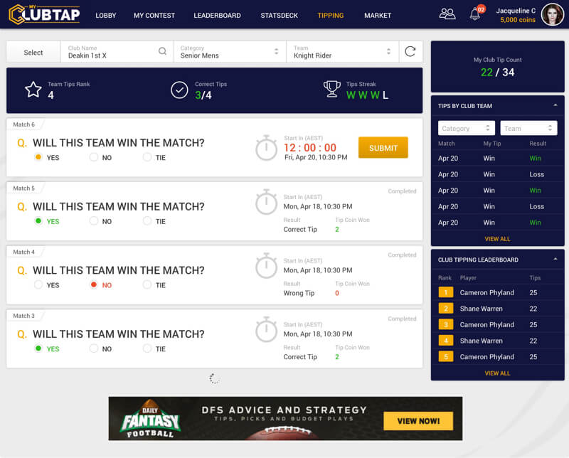 Leading Australian Fantasy Cricket Development by Vinfotech