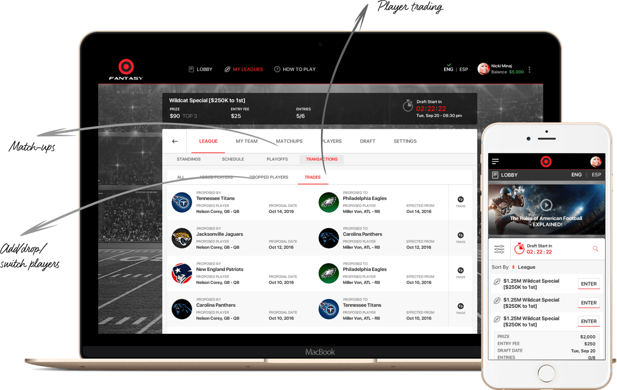 Mexican season-long football fantasy web design and development by Vinfotech