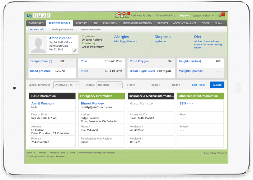 MyEMAR - Customized EMR Website and App Development by Vinfotech