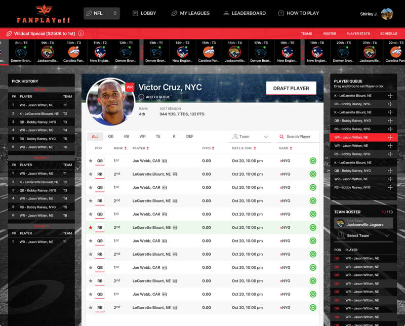 NBA League Fantasy Sports Playoff Website Development