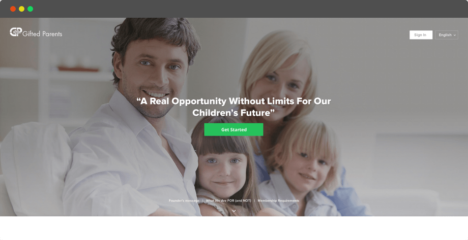 Niche social media app for parents
