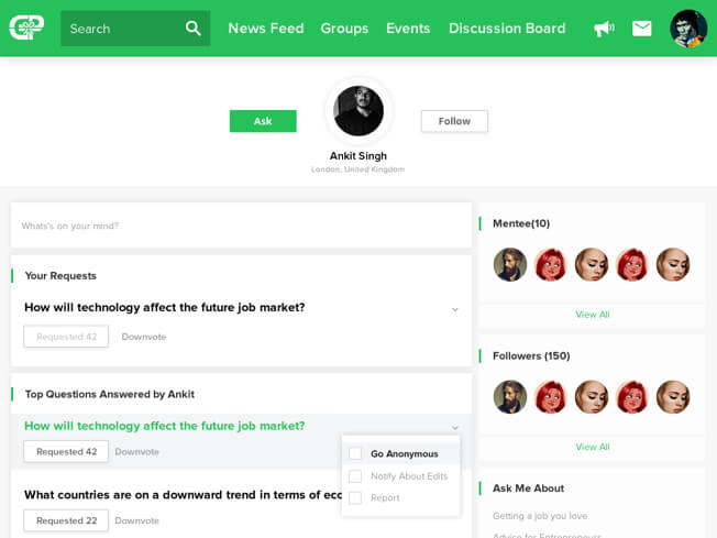 Niche social network app development for interest groups