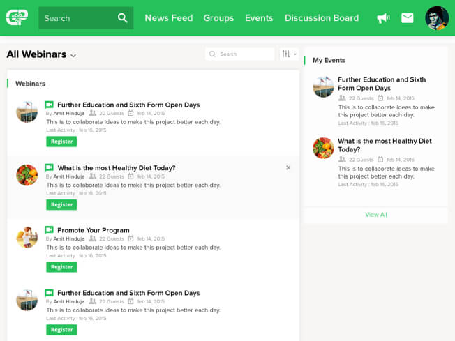 Private social network app