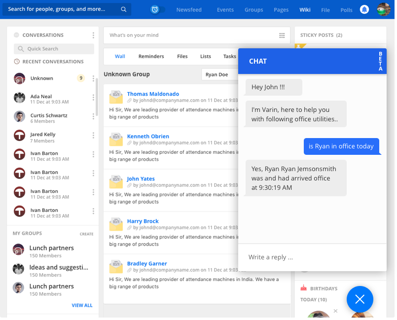 Quick Reporting with Chatbot by Vinfotech