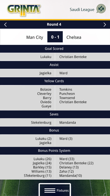 Saudi League Fantasy Football Web design Development by Vinfotech