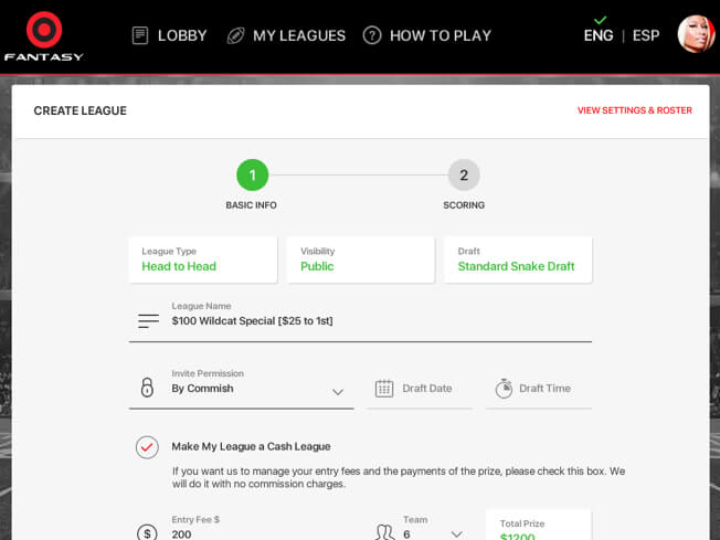 Season-long fantasy football platform design for Mexico by Vinfotech