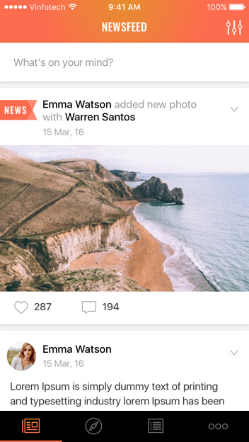 Social Network App Development for Sports Fans by Vinfotech