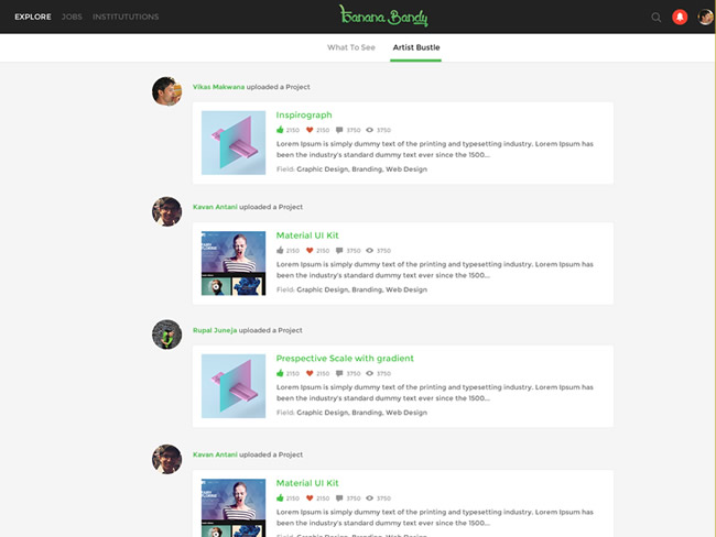 Social Network Development for Creative Professionals