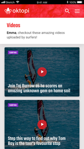 Video Gallery water sports enthusiasts by by vinfotech