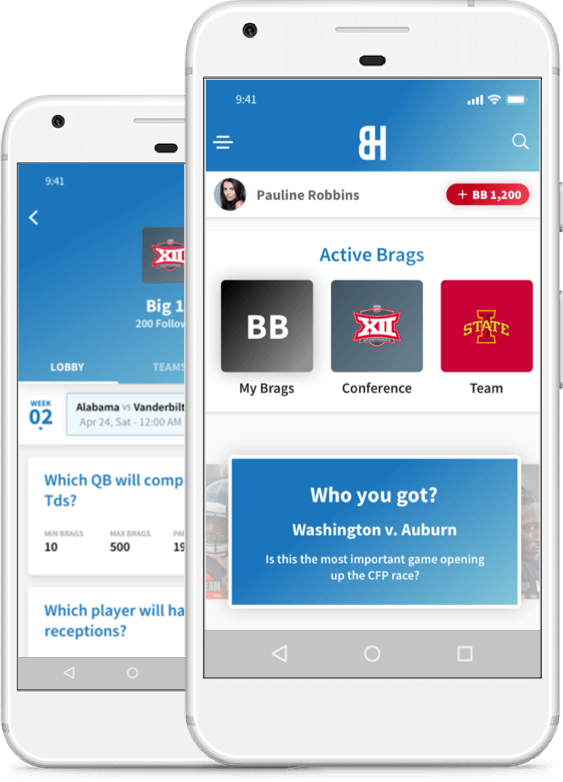Fantasy football website design for football NCAA by vinfotech