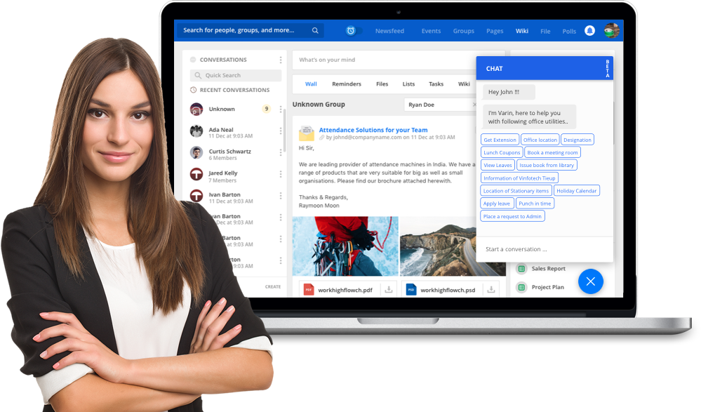 Chatbot for Enterprise by Vinfotech