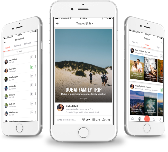 Photo Sharing Mobile App Designing in USA