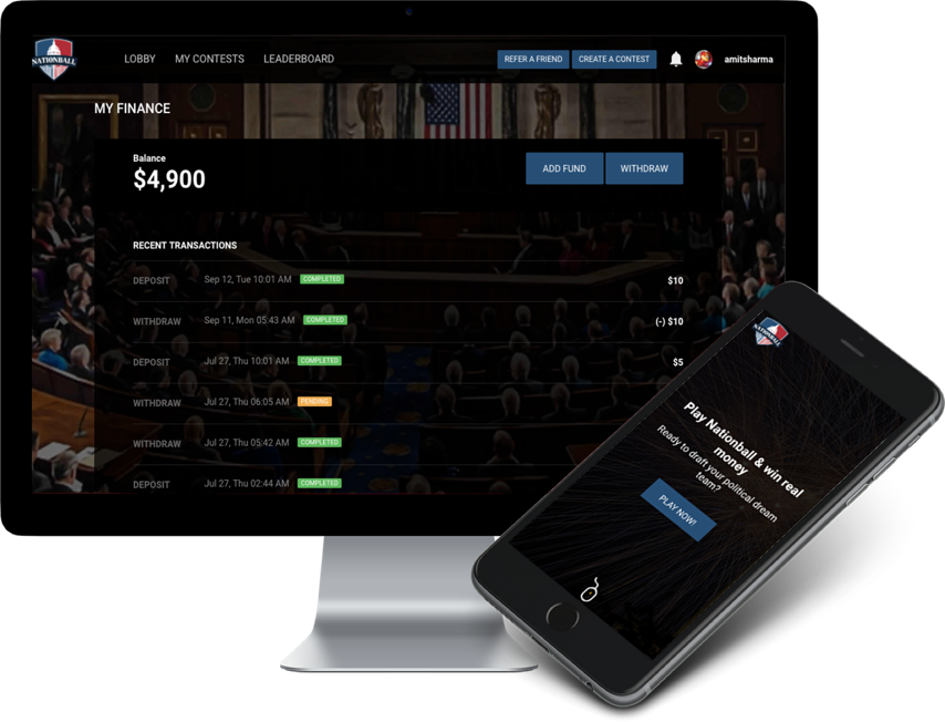 US Politics Fantasy Application by Vinfotech