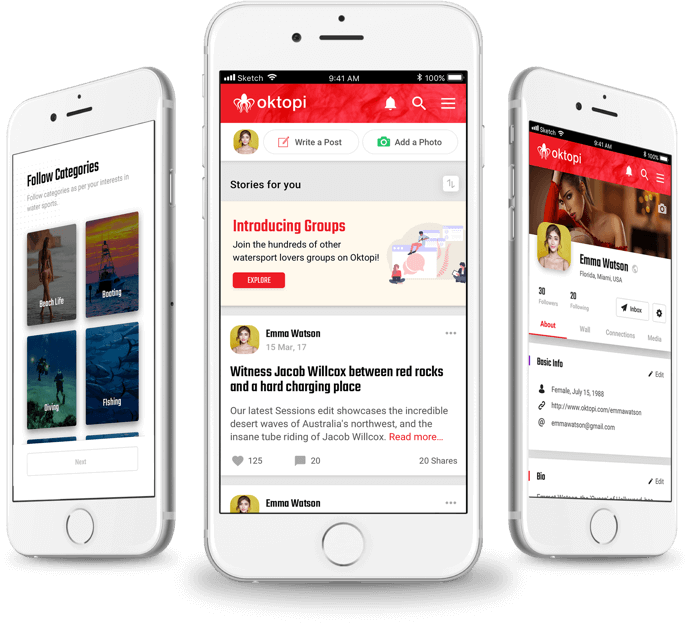Photo Sharing Mobile App Designing in USA
