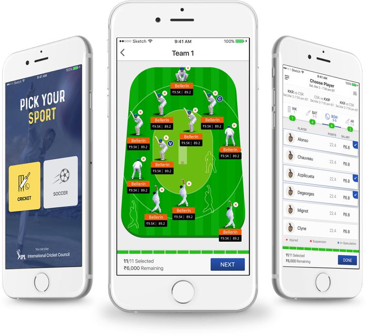 Spartan league fantasy football software developed by Vinfotech